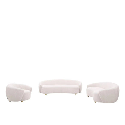 Primo Modern Sofa Set – White