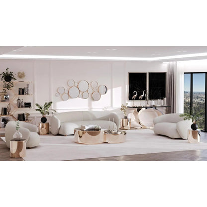 Primo Modern Sofa Set – White