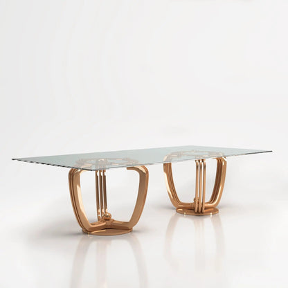 Regency Double-Base Rectangular Dining Table