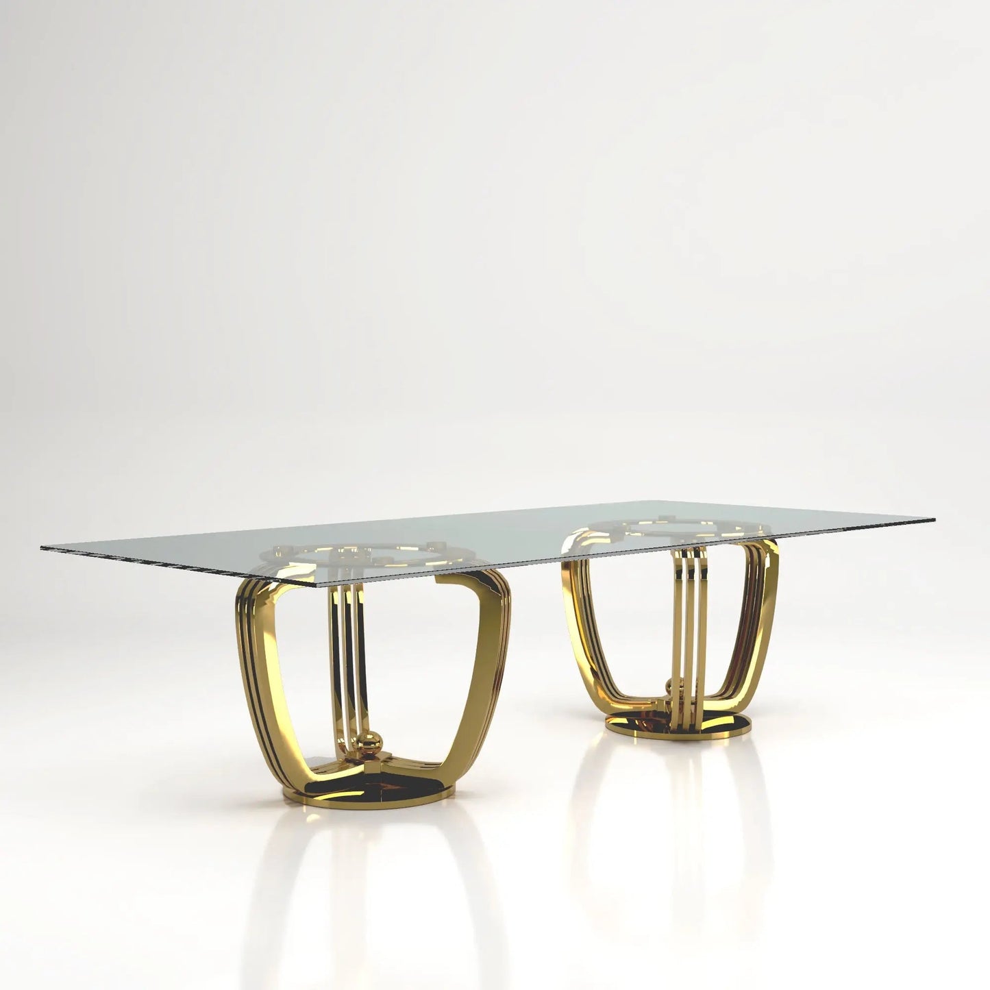 Regency Double-Base Rectangular Dining Table