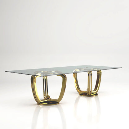 Regency Double-Base Rectangular Dining Table