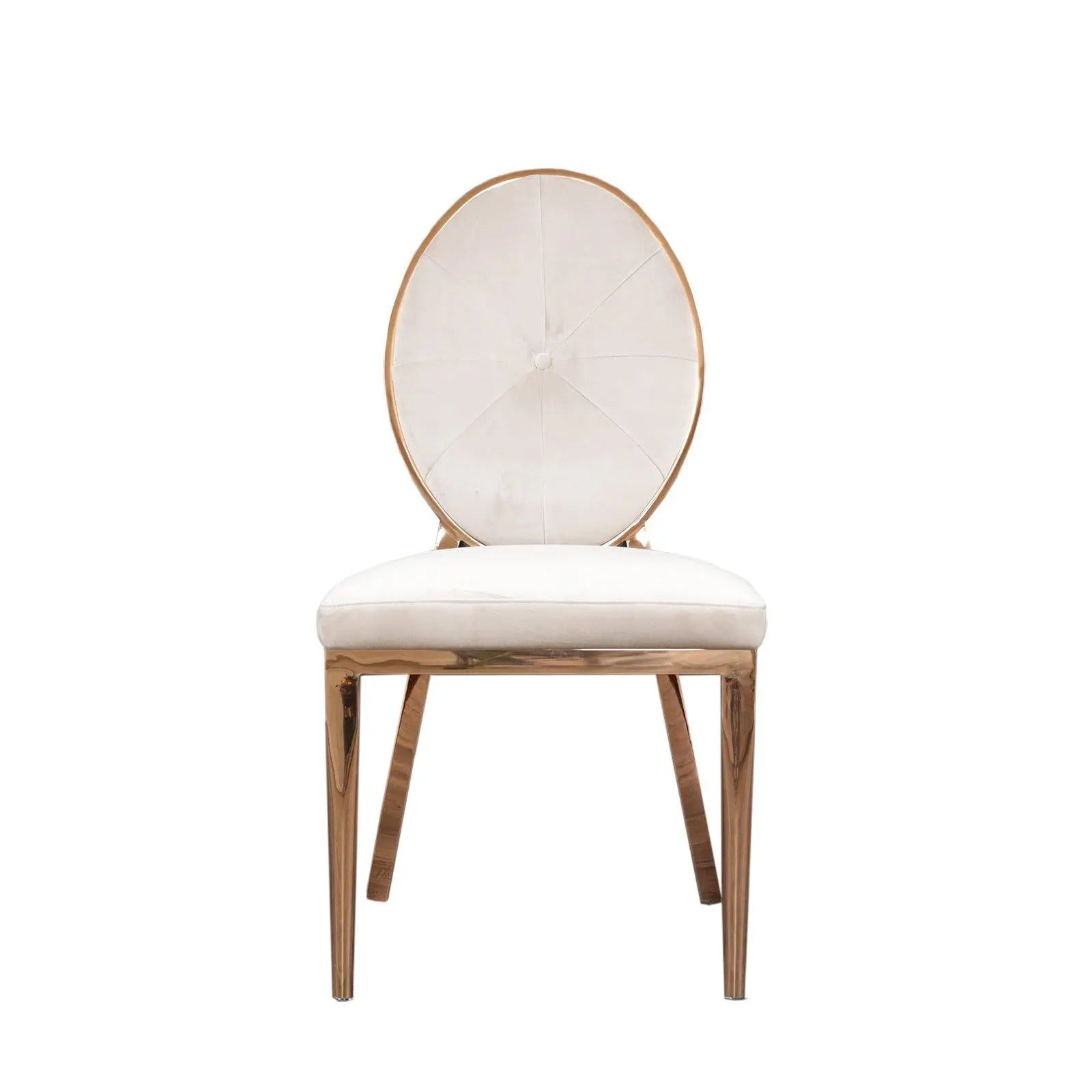 Regina Beige Velvet Dining Chair