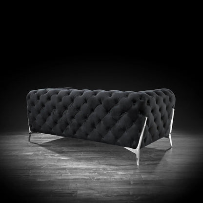 Regina Contemporary Sofa Set in Black