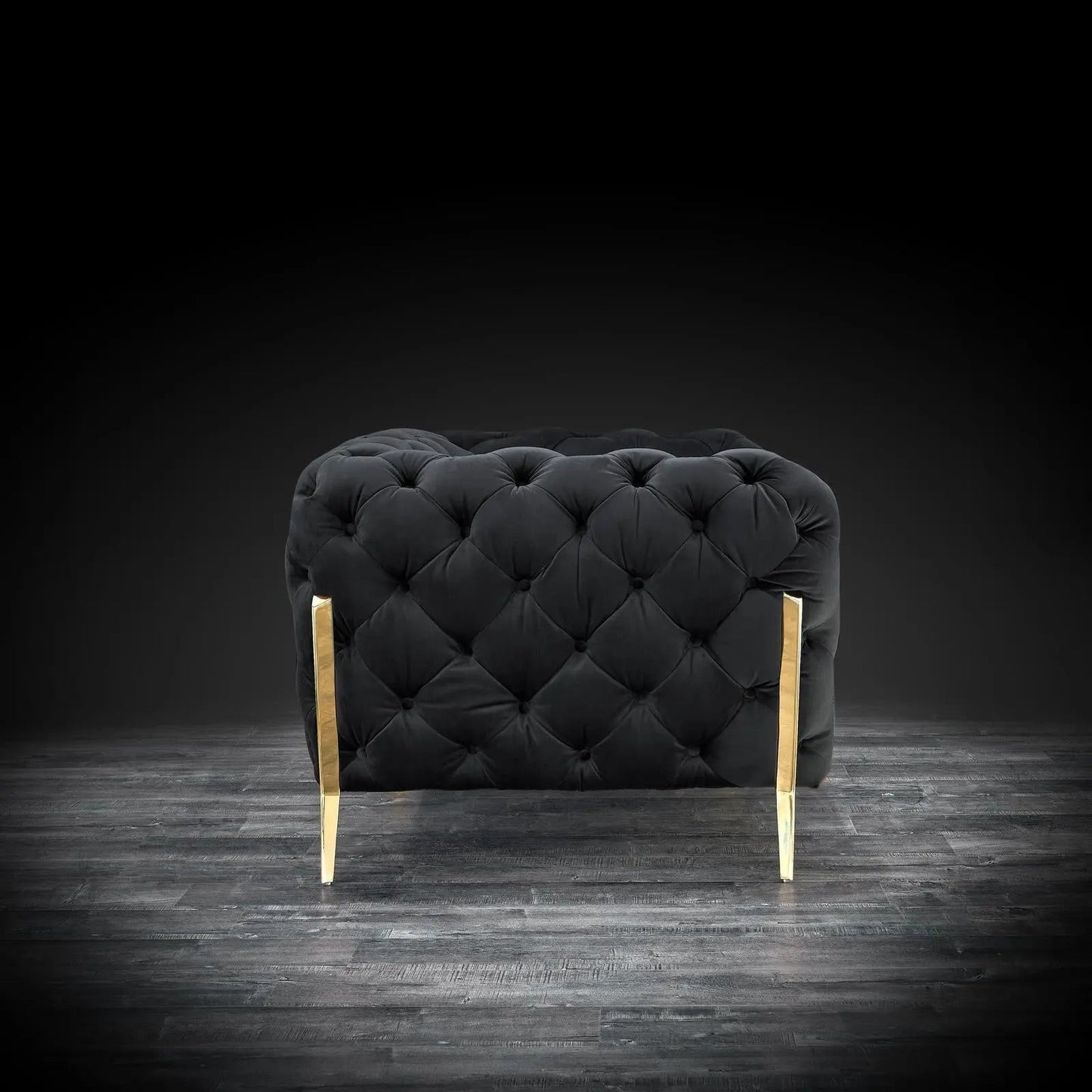 Regina Contemporary Sofa Set in Black