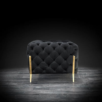 Regina Contemporary Sofa Set in Black