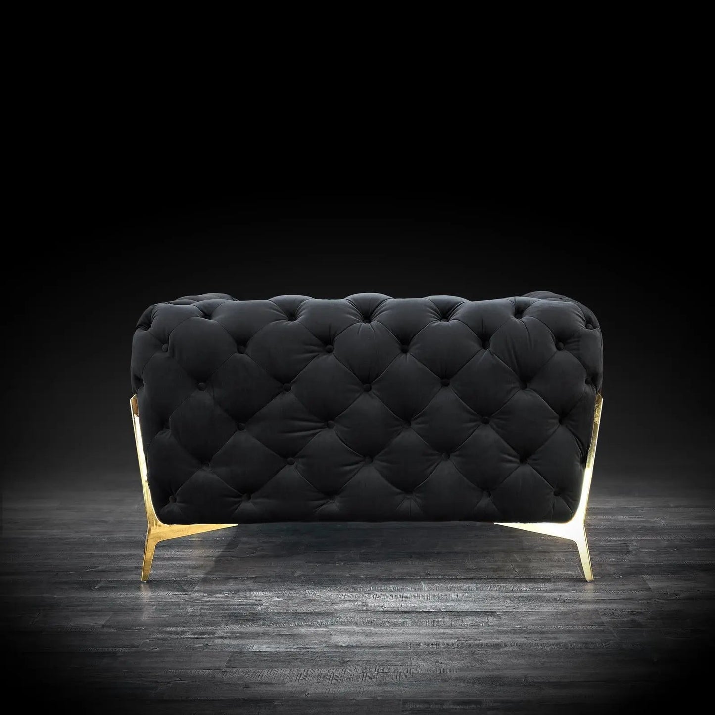 Regina Contemporary Sofa Set in Black