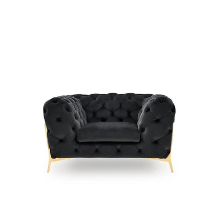 Regina Black Sofa Set