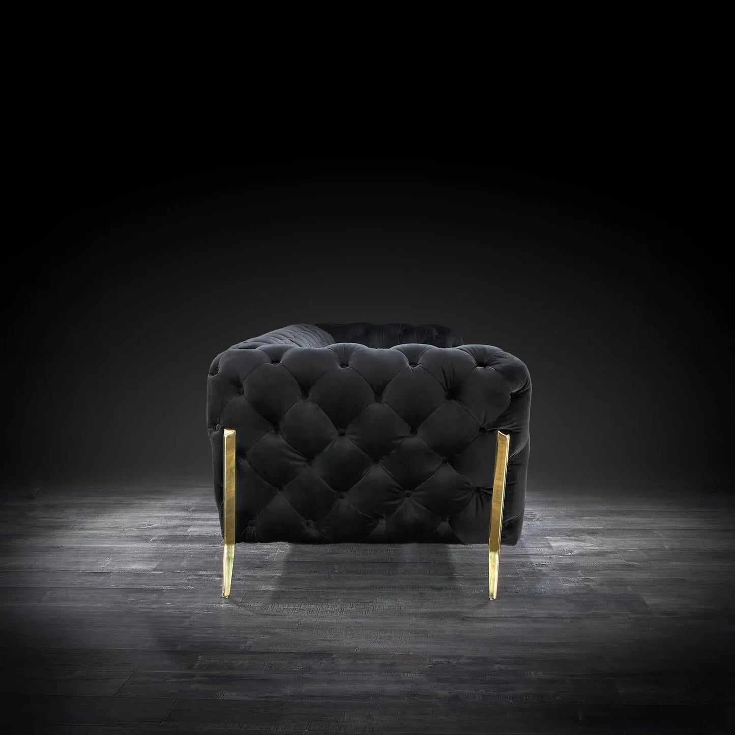 Regina Contemporary Sofa Set in Black