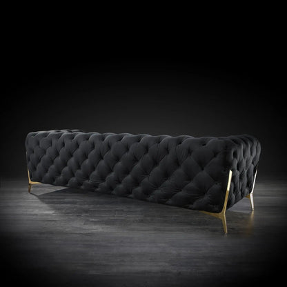 Regina Contemporary Sofa Set in Black