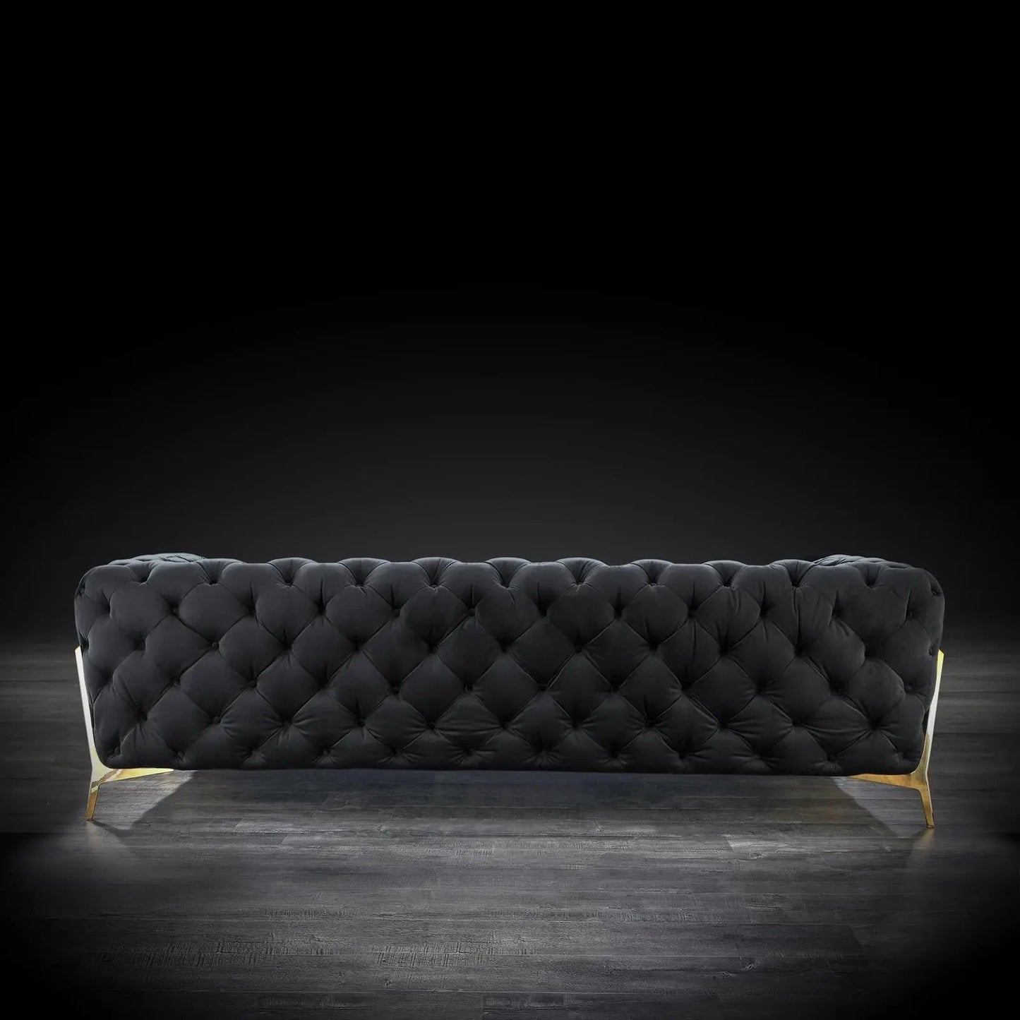 Regina Contemporary Sofa Set in Black