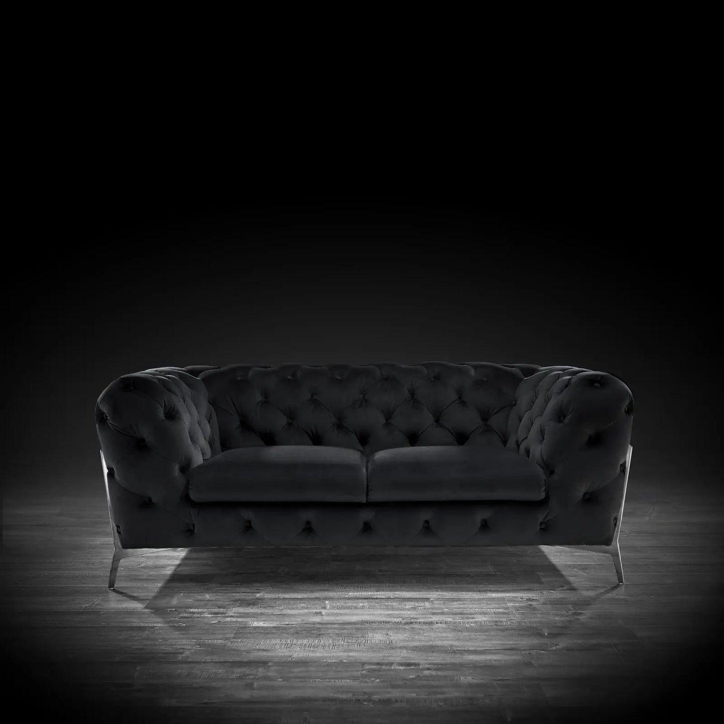Regina Contemporary Sofa Set in Black