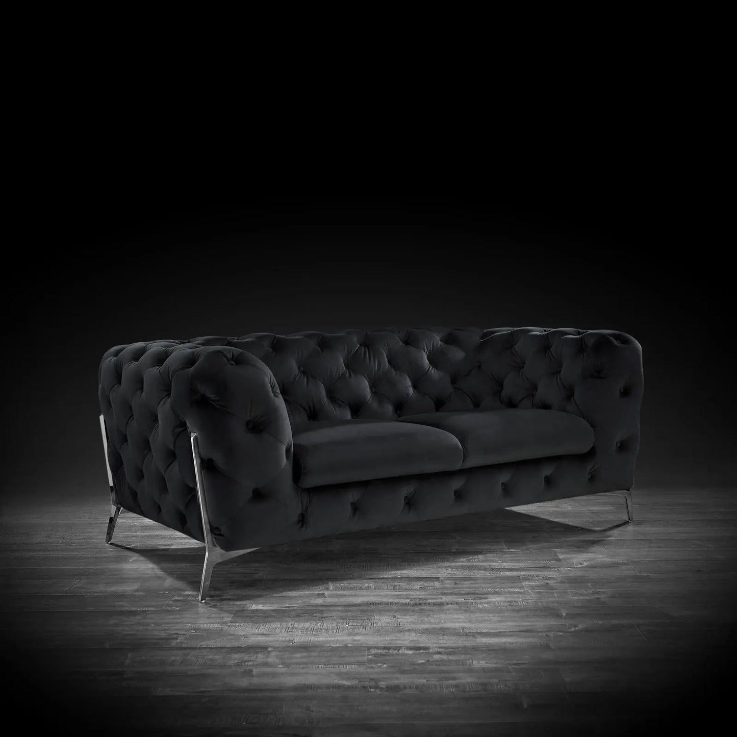 Regina Contemporary Sofa Set in Black