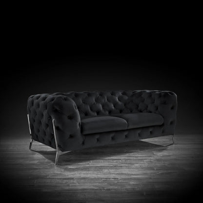Regina Contemporary Sofa Set in Black