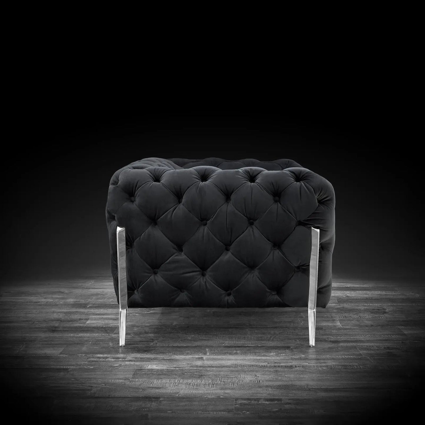 Regina Contemporary Sofa Set in Black