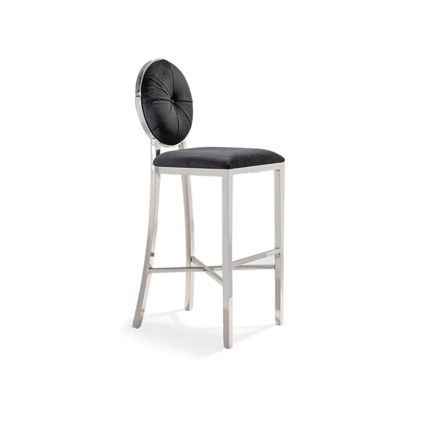 Regina Silver Bar Stool – Modern Style