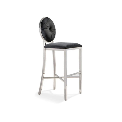 Regina Silver Bar Stool – Modern Style