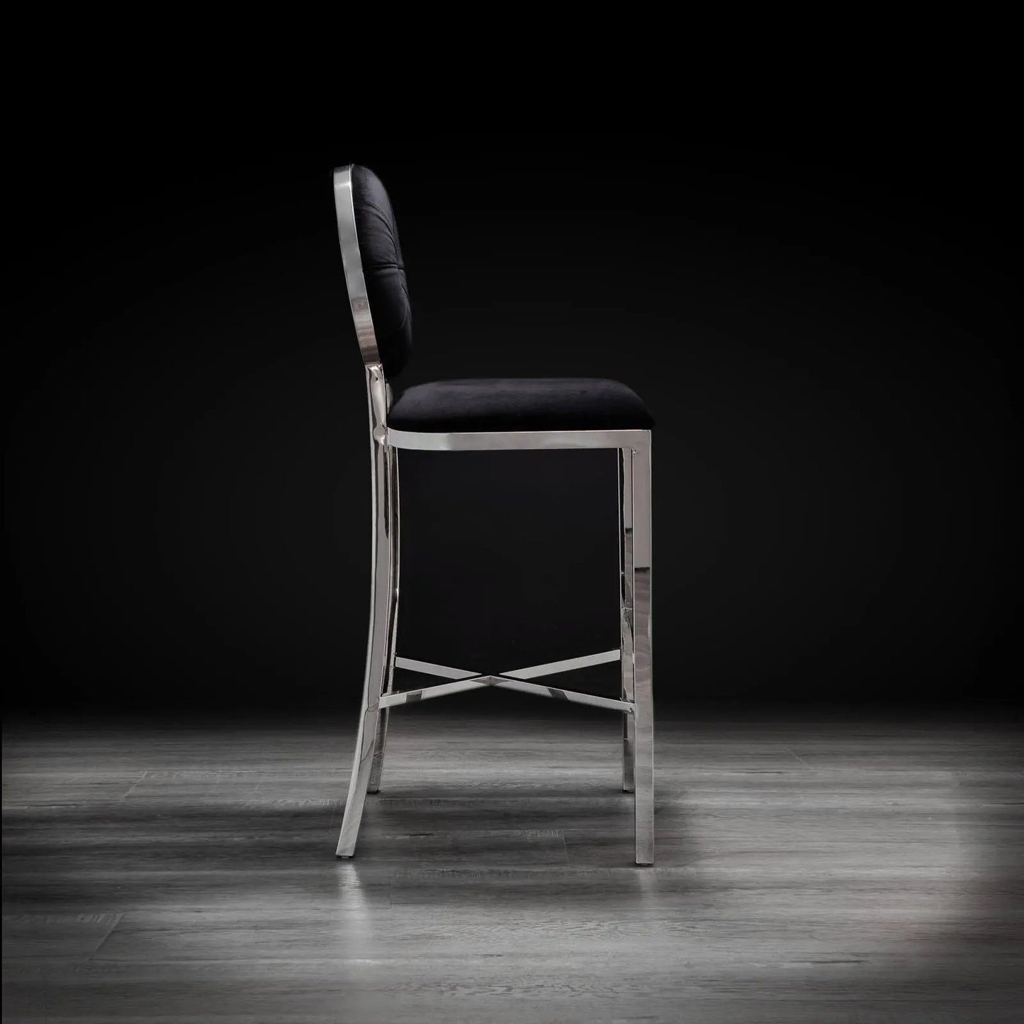 Regina Silver Bar Stool – Modern Style