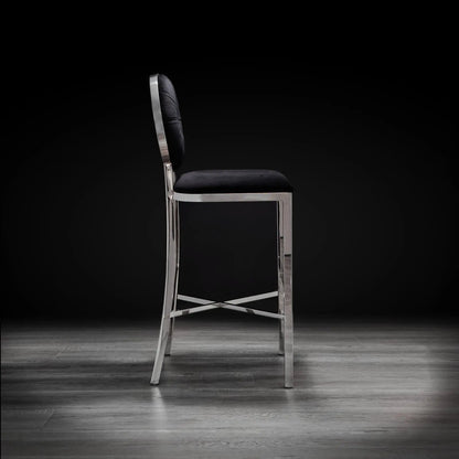 Regina Silver Bar Stool – Modern Style
