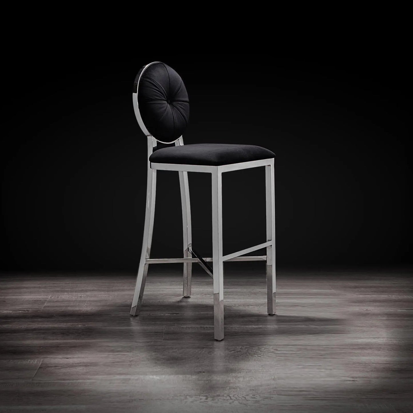 Regina Silver Bar Stool – Modern Style