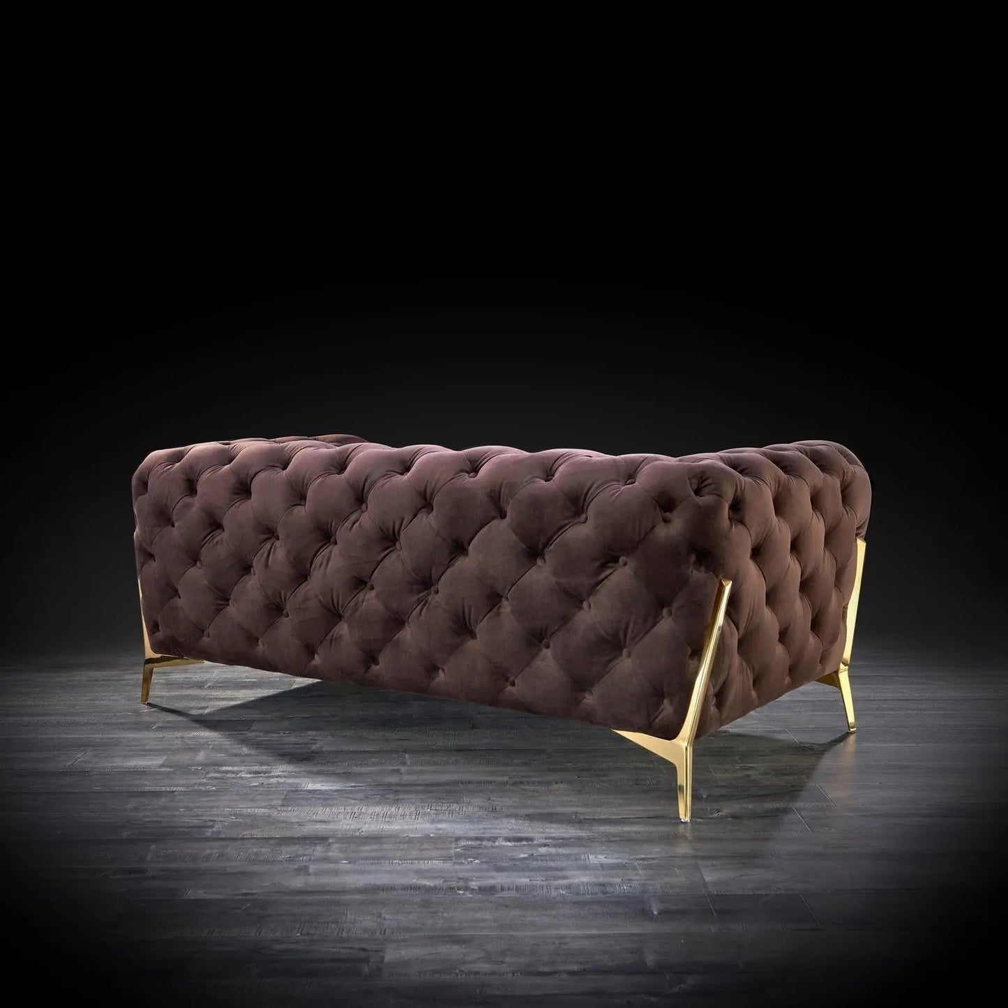 Regina Contemporary Sofa Set in Brown