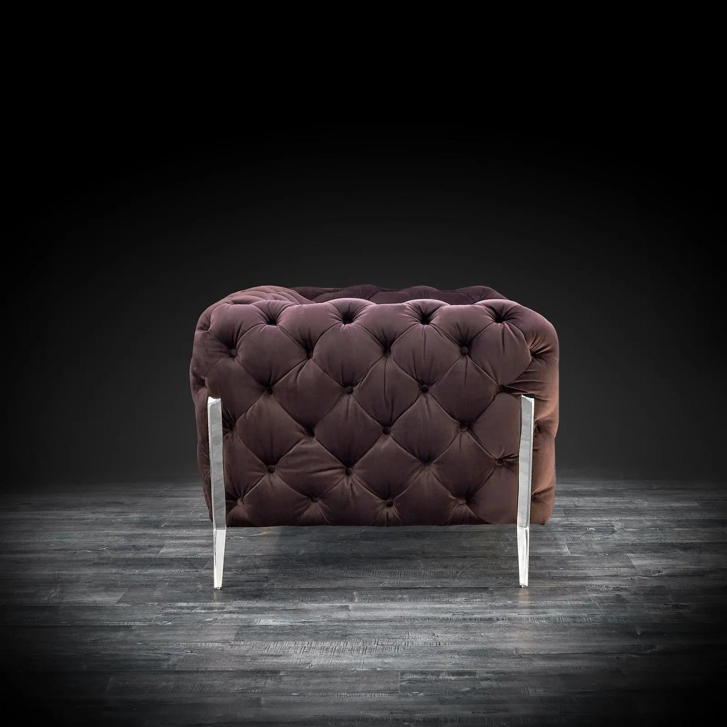 Regina Contemporary Sofa Set in Brown