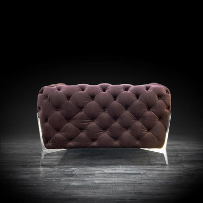 Regina Contemporary Sofa Set in Brown