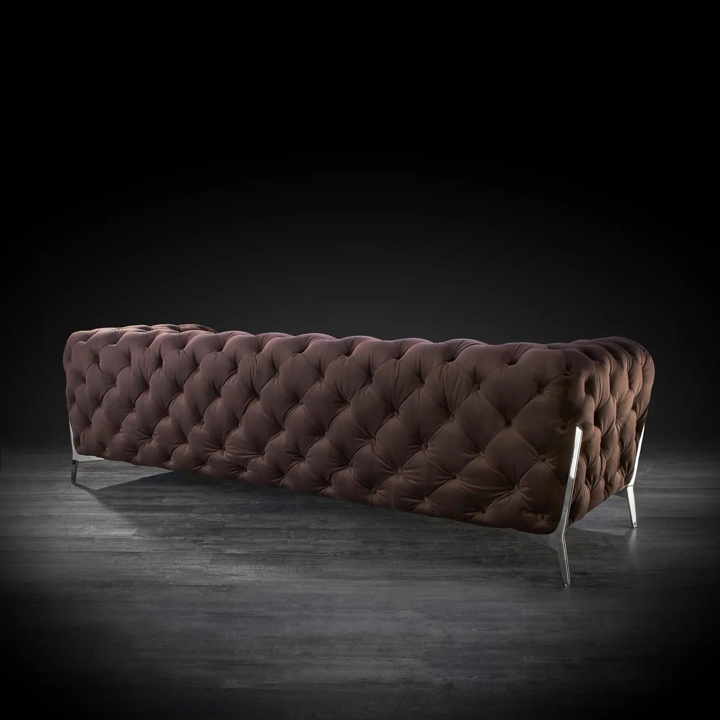 Regina Contemporary Sofa Set in Brown