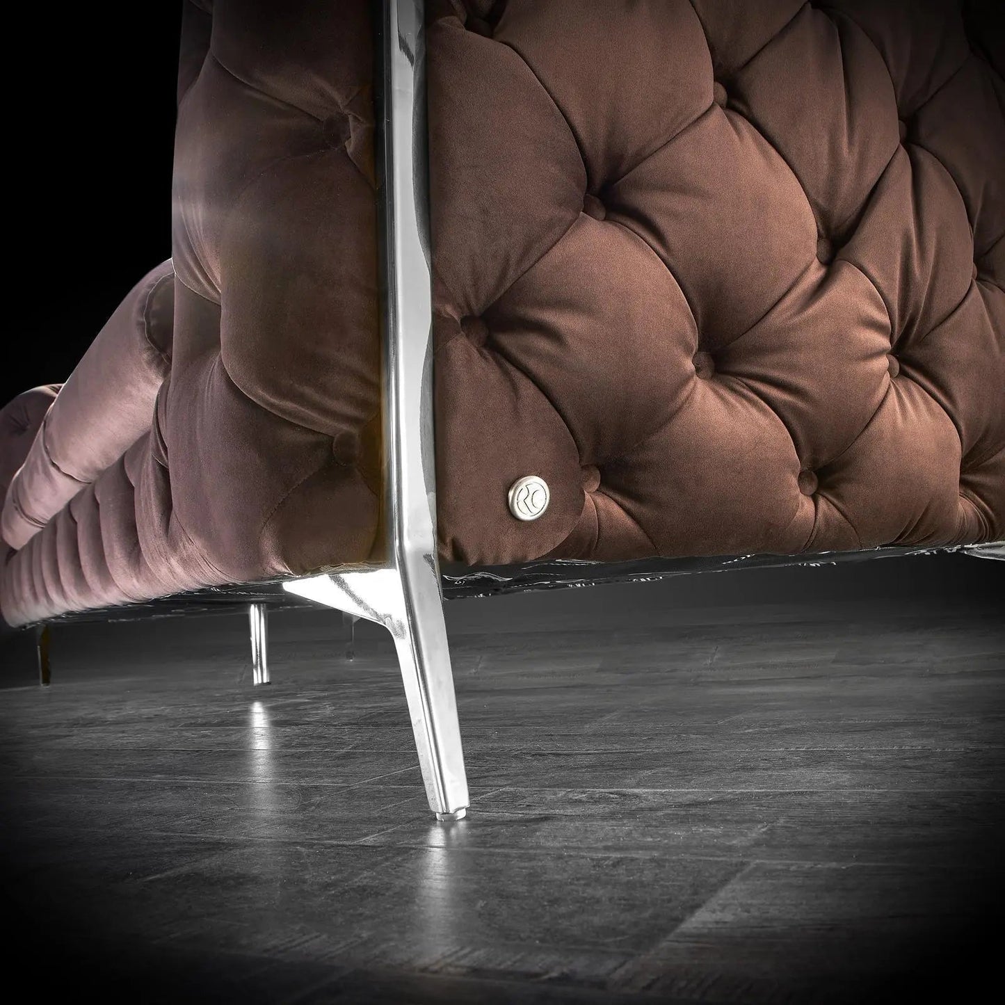 Regina Contemporary Sofa Set in Brown