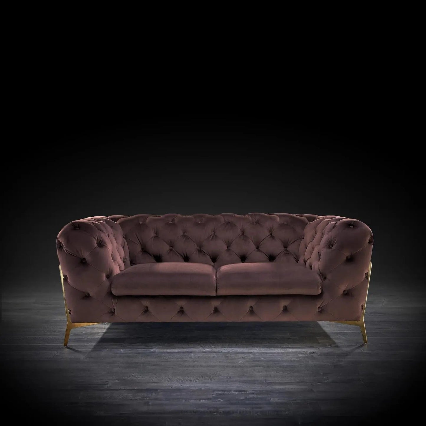 Regina Contemporary Sofa Set in Brown