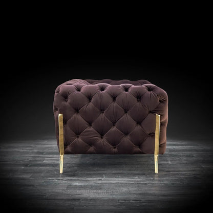 Regina Contemporary Sofa Set in Brown