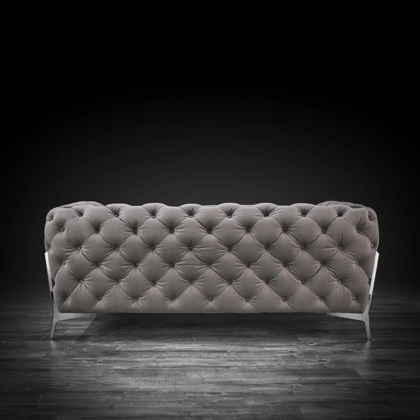 Regina Stylish Sofa Set in Dark Gray