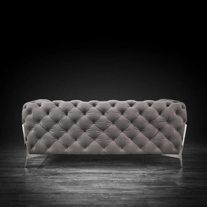 Regina Stylish Sofa Set in Dark Gray