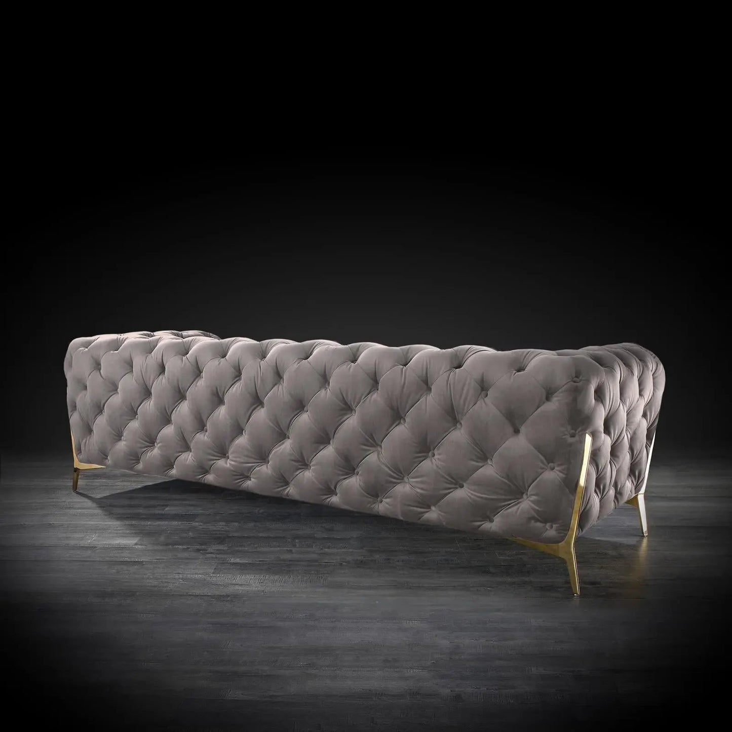 Regina Stylish Sofa Set in Dark Gray