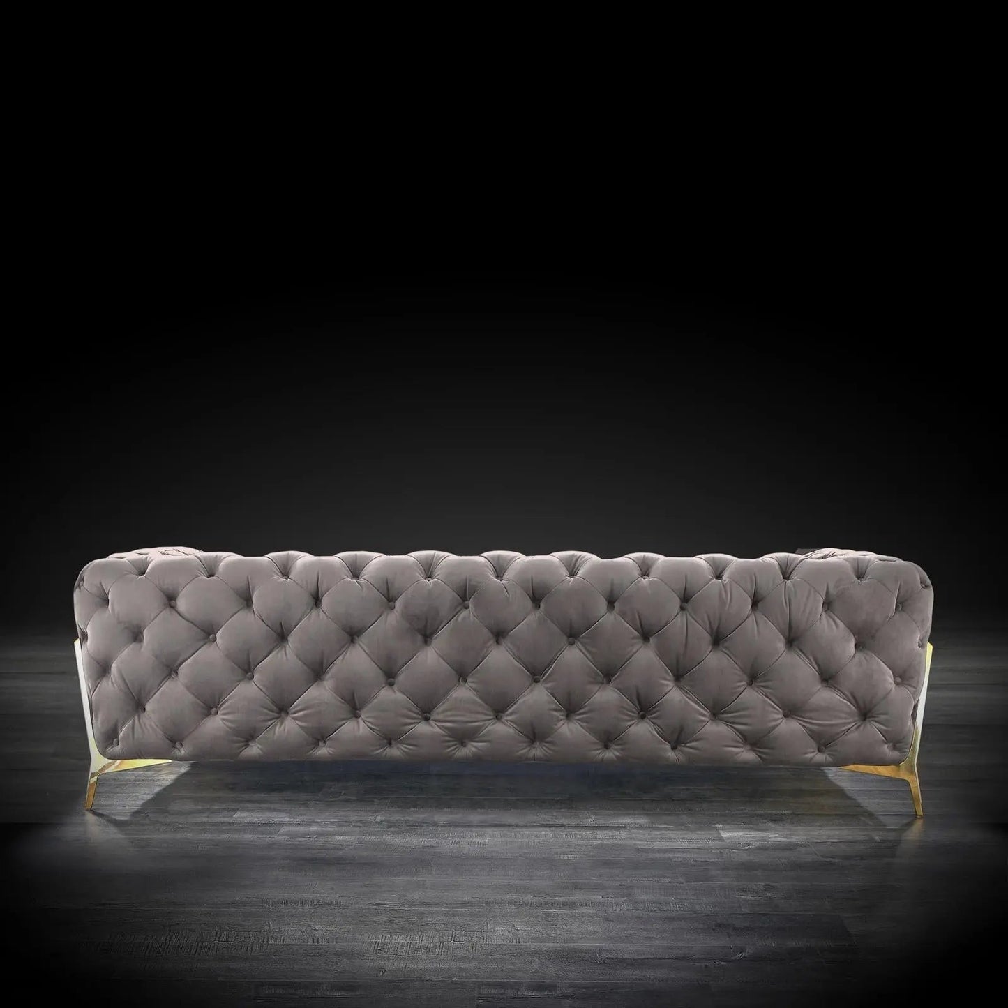 Regina Stylish Sofa Set in Dark Gray