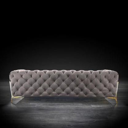 Regina Stylish Sofa Set in Dark Gray