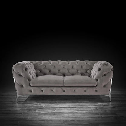 Regina Stylish Sofa Set in Dark Gray