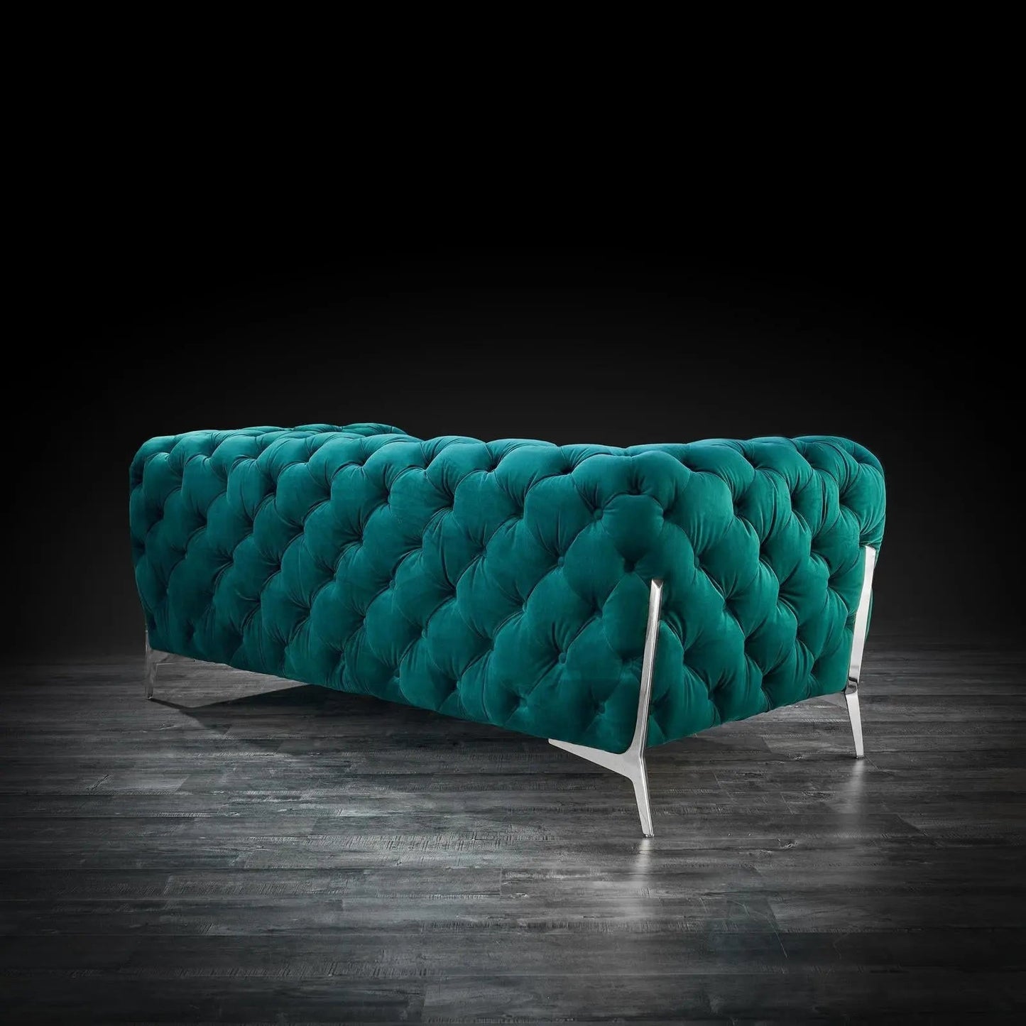 Regina Elegant Sofa Set in Dark Green