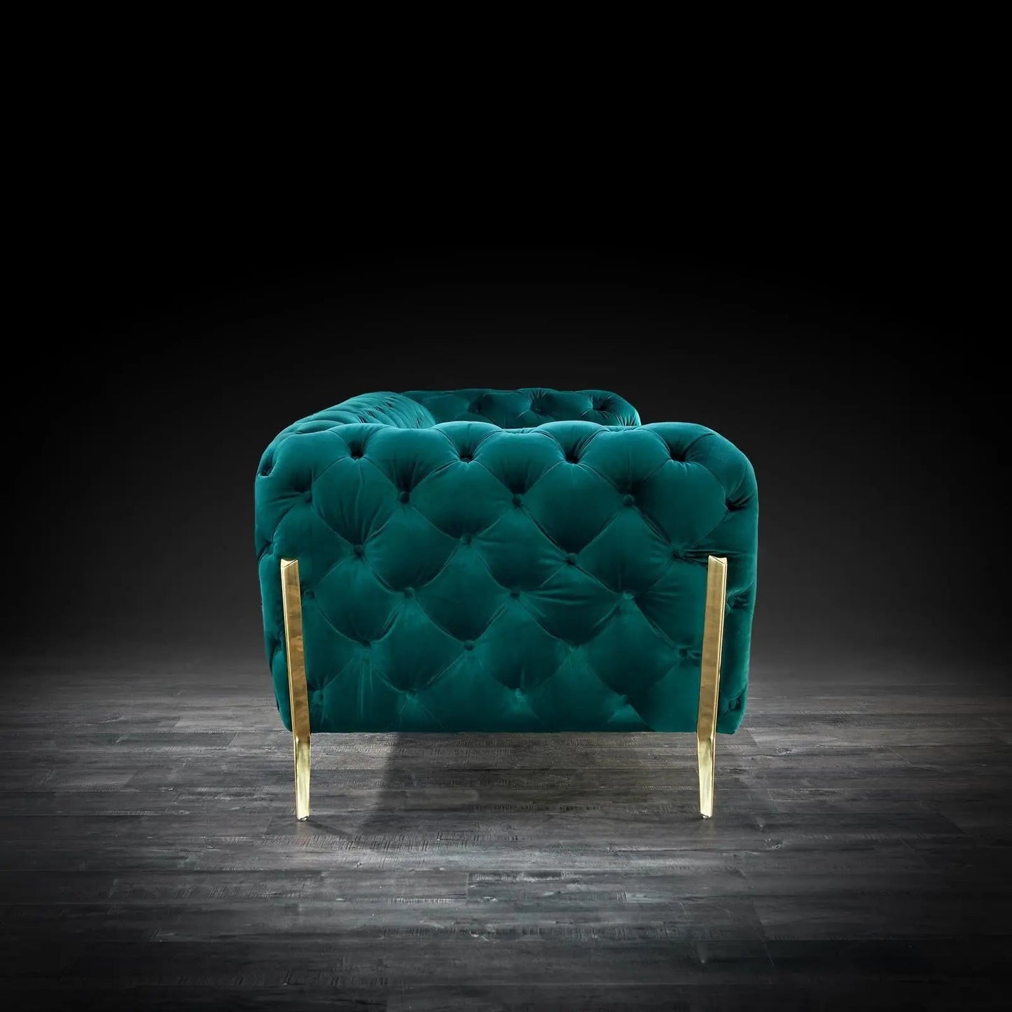 Regina Elegant Sofa Set in Dark Green