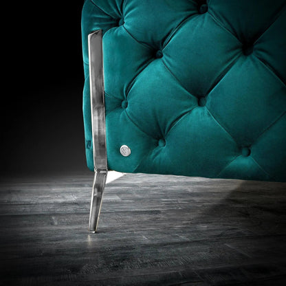 Regina Elegant Sofa Set in Dark Green