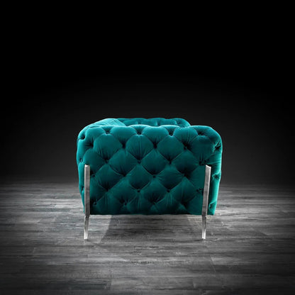 Regina Elegant Sofa Set in Dark Green