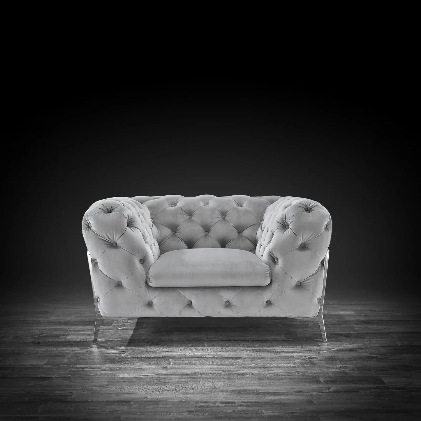 Regina Light Gray Sofa Set