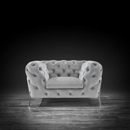 Regina Light Gray Sofa Set