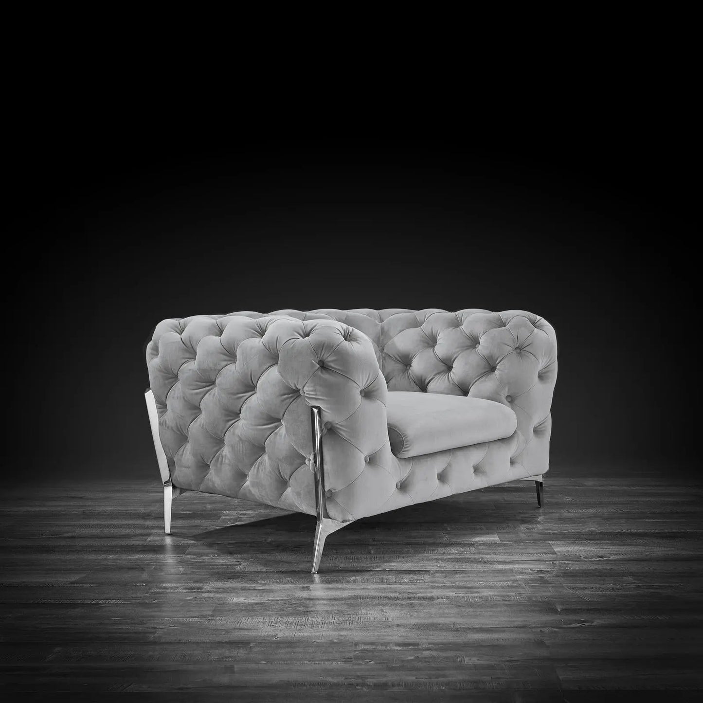 Regina Modern Sofa Set in Light Gray