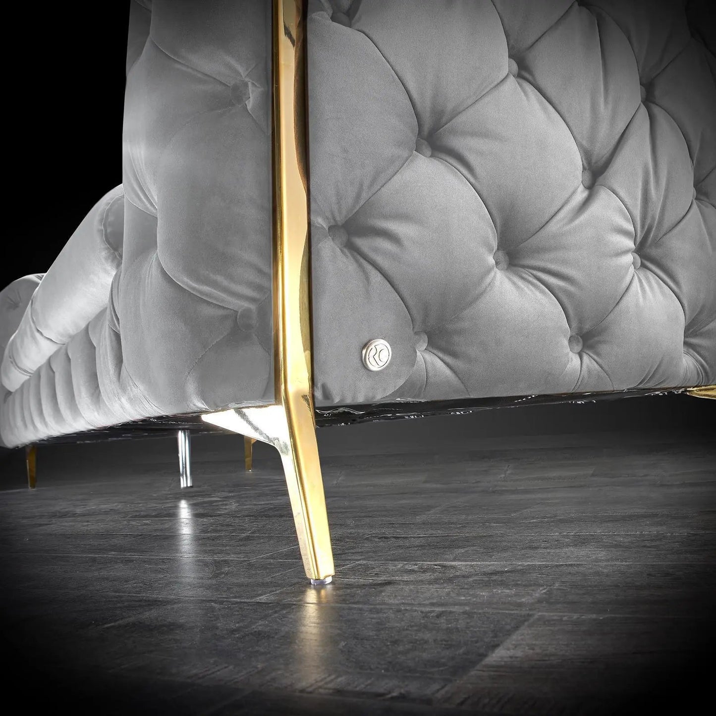 Regina Modern Sofa Set in Light Gray