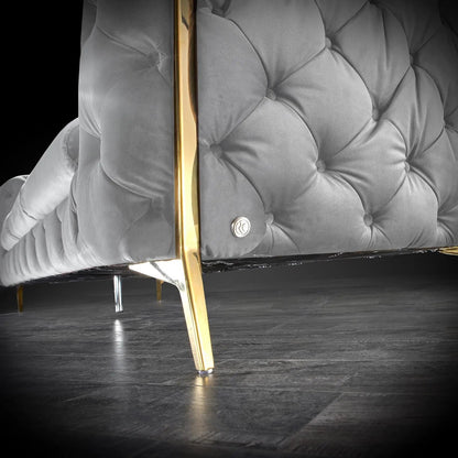 Regina Modern Sofa Set in Light Gray