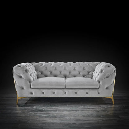 Regina Modern Sofa Set in Light Gray