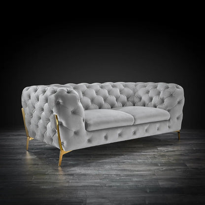 Regina Modern Sofa Set in Light Gray