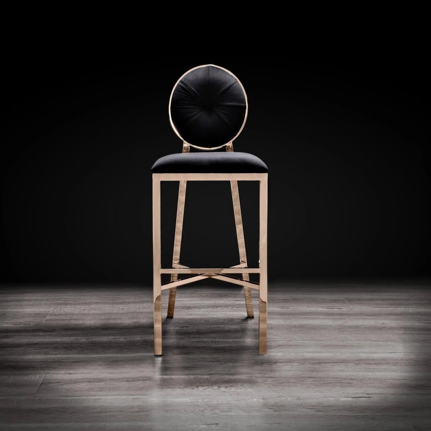 Regina Bar Stool in Rose Gold