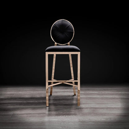 Regina Bar Stool in Rose Gold