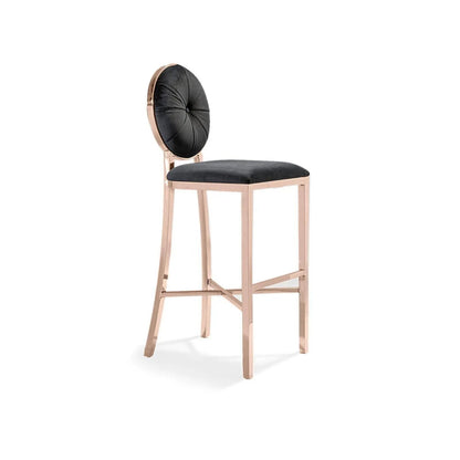 Regina Bar Stool in Rose Gold